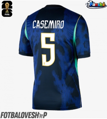 Brazílie Casemiro #5 Venkovní Dres MS 2026 Krátký Rukáv